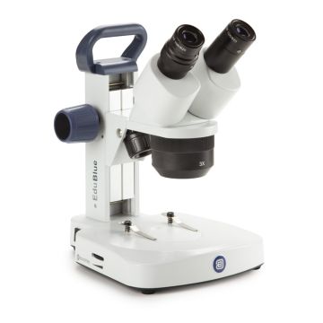 EduBlue Euromex Binocular Stereo Microscope Triple Zoom 10x/20x/30x LED Illumination