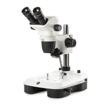 NexiusZoom EVO Binocular Stereo Microscope Euromex with Column Stand Incident Transmitted LED Illumination Mirror