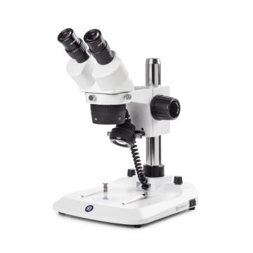 StereoBlue Binocular Stereo Microscope 10x/30x with Incident and Transmitted LED Illumination