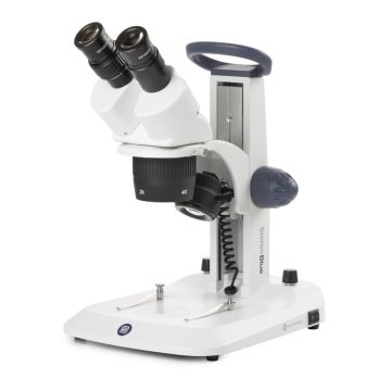 StereoBlue Binocular Stereo Microscope 20x/40x with Incident and Transmitted LED Illumination