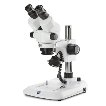 Binocular Zoom Stereo Microscope 7x–45x with Incident and Transmitted LED Illumination