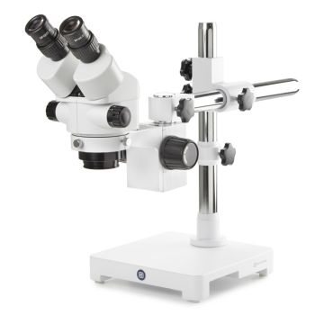 Binocular zoom stereo microscope 7x–45x universal arm stand without illumination