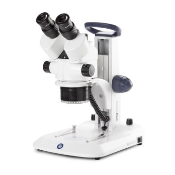 Trinocular Zoom Stereo Microscope 7x–45x with 30-LED Incident Ring Illumination and 3W Transmitted LED