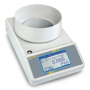 Precision Balance 300 g / 0.001 g Touchscreen Circular Draught Shield KERN