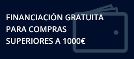 Financiación gratuita para compras superiores a 100€ Financiación gratuita para compras superiores a 100€